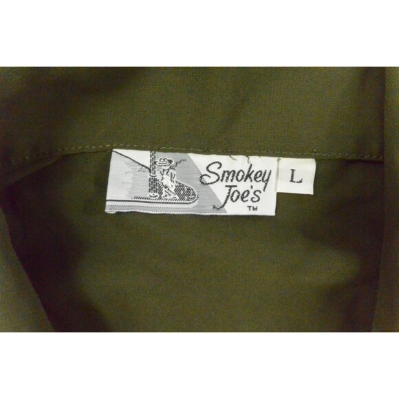 Smokey Joes Shirt Mens Large Dark Green Baggy Hip Hop - Picture 4 of 9